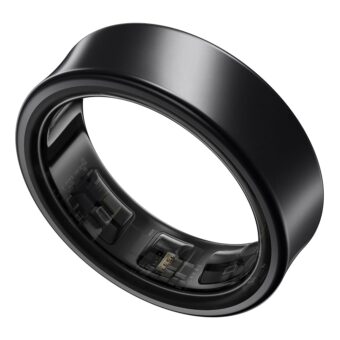 Samsung Galaxy Ring, AI Smart Ring, Size First w/Sizing Kit, No App Subscription, Fitness Monitor, Sleep Tracker, Up to 7-Day Battery, Size 13, Titanium Black [US Version, 1Yr...