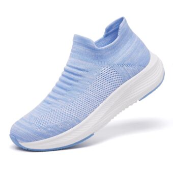SHULOOK Womens Slip on Walking Shoes Comfort Lightweight Breathable Sock Shoe Non-Slip Mesh Casual Fashion Tennis Running Sneakers