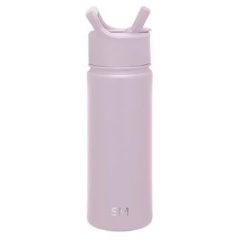 Simple Modern Kids Water Bottle with Straw Lid Vacuum Insulated Stainless Steel Metal Thermos Bottles | Reusable Leak Proof BPA-Free Flask for School | Summit Collection | 18oz,...