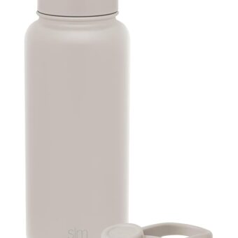 Simple Modern Water Bottle with Straw and Chug Lid Vacuum Insulated Stainless Steel Metal Thermos Bottles | Reusable Leak Proof BPA-Free Flask for Sports | Summit Collection |...