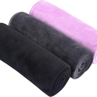 SINLAND Microfiber Gym Towels Sports Fitness Workout Sweat Towel Super Soft and Absorbent 3 Pack 16 Inch X 32 Inch