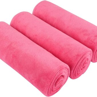 SINLAND Microfiber Gym Towels Sports Fitness Workout Sweat Towel Super Soft and Absorbent 3 Pack 16 Inch X 32 Inch