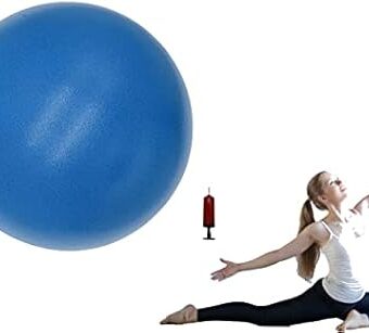 Small Exercise Ball for Between Knees, 6 inch Pilates Ball with Pump, Mini Yoga Core Ball Physical Therapy