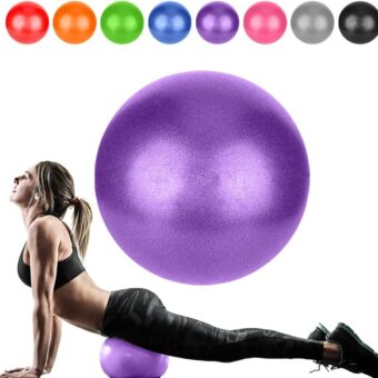 Small Pilates Ball, Therapy Ball, Mini Workout Ball, Core Ball, 9 Inch Small Exercise Ball, Mini Bender Ball, Pilates, Yoga, Workout, Bender, Core Training and Physical Therapy,...