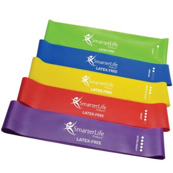 SmarterLife Resistance Bands for Working Out, Non-Latex Exercise Bands for Women, Men, 5 Extra Wide Workout Bands For Weight Loss, Home Gym, Booty Bands, Physical Therapy Bands,...