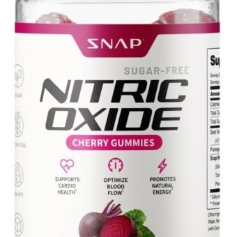 Snap Supplements Nitric Oxide Beet Root Gummies - Support Healthy Blood Circulation, 60 Gummies