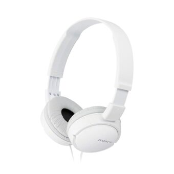Sony ZX Series Wired On-Ear Headphones, White MDR-ZX110