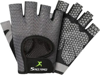 spacepower Workout Gloves, Weight Lifting Gloves for Women&Men, Lightweight Breathable Gym Gloves for Exercise