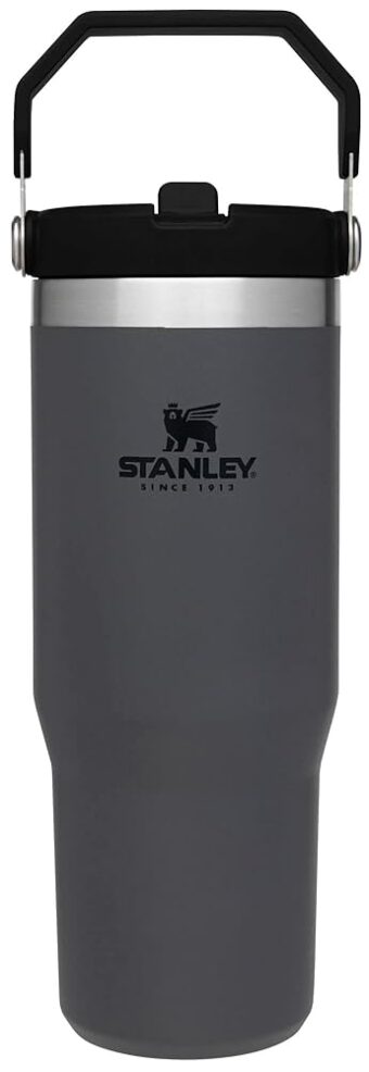 STANLEY IceFlow Stainless Steel Tumbler - Vacuum Insulated Water Bottle for Home, Office or Car Reusable Cup with Straw Leak Resistant Flip Cold for 12 Hours or Iced for 2 Days,...