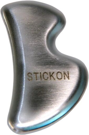 STICKON Stainless Steel Gua Sha Scraping Massage Tool IASTM Tools Great Soft Tissue Mobilization Tool (B Shape)