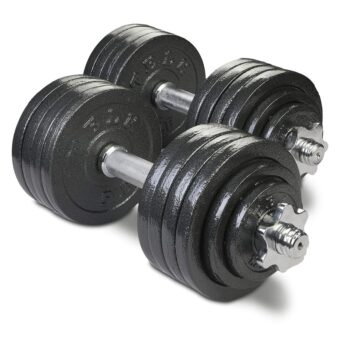 TELK Adjustable Dumbbells, Available for 45, 65, 105 and 200 lbs