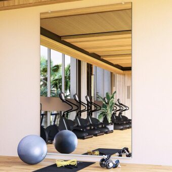 Tempered Home Gym Mirror 48"x72" - Wall Mirror Full Length - HD Ultra Clear Large Mirror - Mirrors for Wall, Garage, Bathroom - Body Mirrors for Bedroom - Frameless Full Mirror...