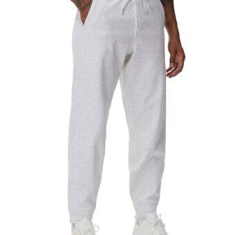THE GYM PEOPLE Mens' Fleece Joggers Pants with Deep Pockets in Loose-fit Style
