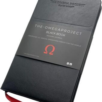 The Omega Project Black Book Training Journal – created by Special Operations Forces - Elite Workout Planner – Leather Fitness Tracker Notebook Logs Exercise, Sleep, Recovery,...