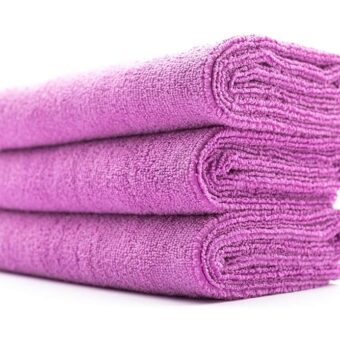 The Rag Company - Sport & Workout Towel - Gym, Exercise, Fitness, Spa, Ultra Soft, Super Absorbent, Fast Drying Premium Microfiber, 320gsm, 16in x 27in, Lavender - Pack of 3