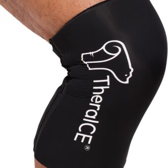 TheraICE Knee Ice Pack Wrap Compression Sleeve for Injuries, Reusable Gel Cold Packs Brace Also for Elbow, Ankle & Calf - Flexible Cold Wrap Recovery for Meniscus, ACL, MCL Pain...