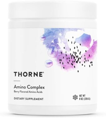 THORNE Amino Complex - Clinically-Validated EAA and BCAA Powder for Pre or Post-Workout - Promotes Lean Muscle Mass & Energy Production - NSF Certified for Sport - 30 Servings -...