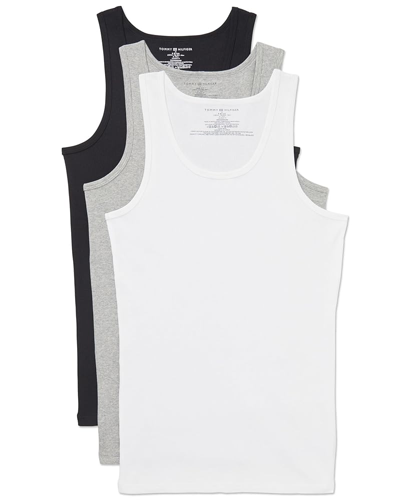 Tommy Hilfiger Men's Cotton Classics A Undershirts 3 Pack