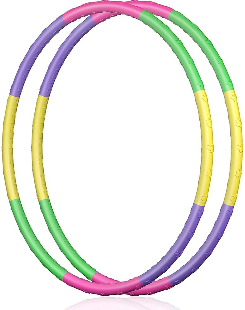 Toy Hoop for Kids & Jump Ropes, Adjustable Detachable Length Toy Hoop Plastic Toys for Kids Adjustable Soft Jump Ropes for Fitness, Bodybuilding, Dance, Gymnastics, Lose Weight