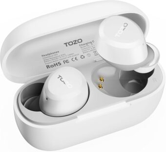 TOZO A1 2024 New Upgraded Wireless Earbuds, Bluetooth 5.3 in Ear Headphones Light-Weight, Support APP EQ Setting, Stereo Sound Headset Longer Playback with Charging Case...