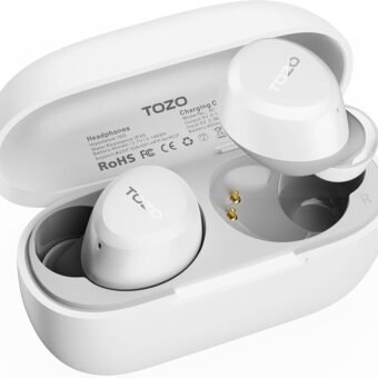 TOZO A1 2024 New Upgraded Wireless Earbuds, Bluetooth 5.3 in Ear Headphones Light-Weight, Support APP EQ Setting, Stereo Sound Headset Longer Playback with Charging Case...