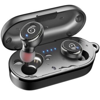 TOZO T10 (Classic Edition) Bluetooth 5.3 Wireless Earbuds with Wireless Charging Case IPX8 Waterproof Stereo Headphones in Ear Built in Mic Headset Premium Sound with Deep Bass,...