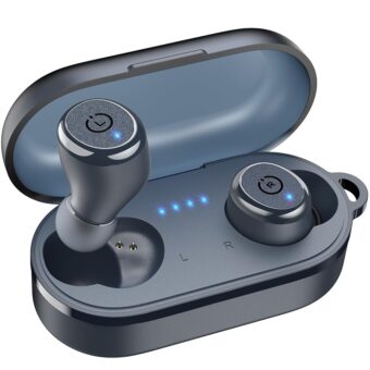 TOZO T10 (Ergonomic Edition) Wireless Earbuds Bluetooth 5.3 Headphones, App Customize EQ, Ergonomic Design, 55H Playtime, Wireless Charging Case, IPX8 Waterproof Sound in-Ear...