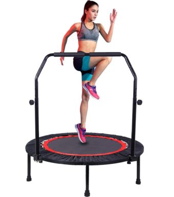 Trampoline, Portable Fitnes Foldable Trampoline in-Home Mini Rebounder, Exercise Trampoline for Kid/Adults, 40" Max Load 330lbs