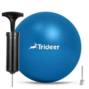 Trideer Pilates Ball 7-8 inch with Pump, Small Pilates Ball, Core Ball, Therapy Ball, Small Exercise Ball for Between Knees, Mini Yoga Ball for Yoga, Barre, Physical Therapy,...