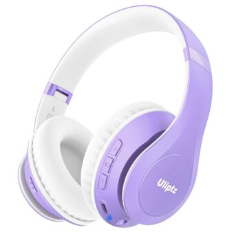 Uliptz Wireless Bluetooth Headphones, 65H Playtime, 6EQ Sound Modes, HiFi Stereo Over Ear Headphones with Microphone, Foldable Bluetooth 5.3 Headphones for...