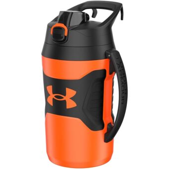 Under Armour Half Gallon Water Bottle Insulated, 64oz Insulated Water Bottle with Handle, Sports Water Jug, Fence Hook, Leak Resistant, for Baseball, Football & More