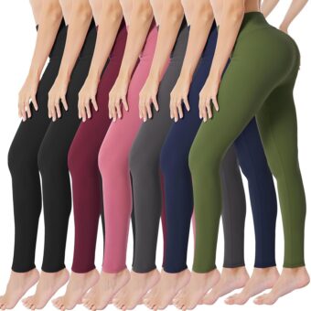 VALANDY High Waisted Leggings for Women Buttery Soft Stretchy Tummy Control Workout Yoga Running Pants One&Plus Size