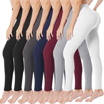 VALANDY High Waisted Leggings for Women Buttery Soft Stretchy Tummy Control Workout Yoga Running Pants One&Plus Size