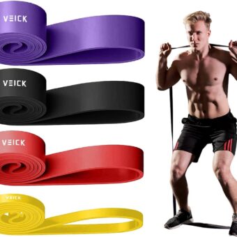 VEICK Resistance Bands for Working Out, Exercise Bands, Workout Bands, Pull Up Assistance Bands, Long Heavy Stretch Bands Set for Men and Women, Power Weight Gym at Home Fitness...