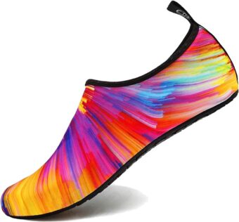 VIFUUR Water Sports Shoes Barefoot Quick-Dry Aqua Yoga Socks Slip-on for Men Women