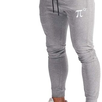 Wangdo Men's Joggers Sweatpants Gym Training Workout Pants Slim Fit with Zipper Pockets