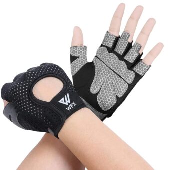 Weight Lifting Gloves for Men Women Gym Gloves with Wrist Wrap Support for Workout Training Exercise Fitness Hanging, Pull ups for Dumbbell, Cycling