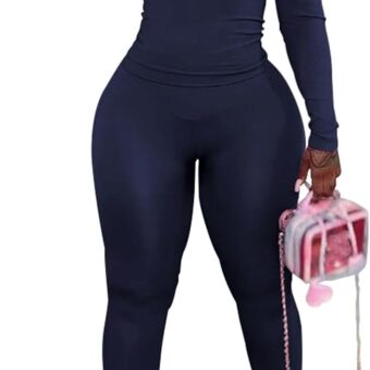 Women's 2 Piece Outfits Track Suits Long Sleeve Top Jogger Legging Pants Workout Sets for women