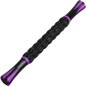 Yansyi Muscle Roller Stick for Athletes - Body Massage Roller Stick - Release Myofascial Trigger Points Reduce Muscle Soreness Tightness Leg Cramps & Back Pain for Physical...
