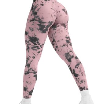 YEOREO Workout Leggings for Women Jada Leggings Scrunch Butt Lifting Leggings Seamless Screen Print Gym Yoga Pants