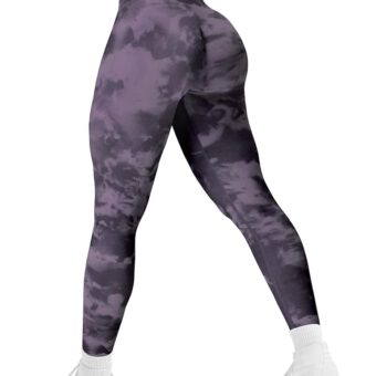 YEOREO Workout Leggings for Women Jada Leggings Scrunch Butt Lifting Leggings Seamless Screen Print Gym Yoga Pants