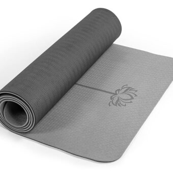 Yoga Mat Non Slip, Pilates Fitness Mats, Eco Friendly, Anti-Tear 1/4" Thick Yoga Mats for Women, Exercise Mats for Home Workout with Carrying Sling and Storage Bag