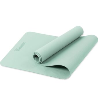 Yoga Mat Non Slip, Pilates Fitness Mats, Eco Friendly, Anti-Tear 1/4" Thick Yoga Mats for Women, Exercise Mats for Home Workout with Carrying Sling and Storage Bag