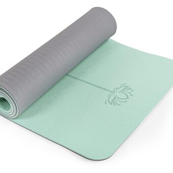 Yoga Mat Non Slip, Pilates Fitness Mats, Eco Friendly, Anti-Tear 1/4" Thick Yoga Mats for Women, Exercise Mats for Home Workout with Carrying Sling and Storage Bag