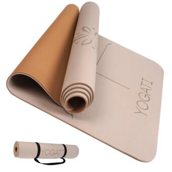 Yoga mats for home workout. Non slip yoga mat with strap. Thick yoga mats for Women and Men. Pilates mat ideal for Fitness and gym. Exercise mat thick. Yoga mat thick. Workout...