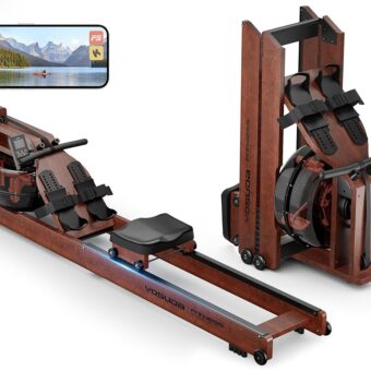 YOSUDA Water Rowing Machines for Home Use- Foldable Rower Machine 400LBS Weight Capacity with Dedicated Monitor & Bluetooth APP, Comfortable Seat