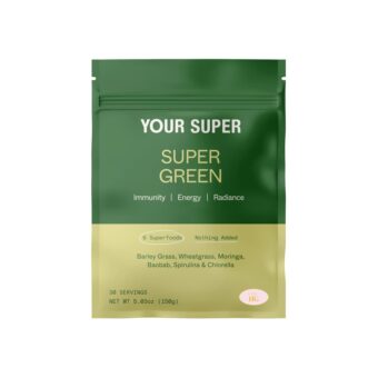Your Super Organic Super Green Smoothie Mix – Superfood Powder for Natural Immune Support, Made with Wheatgrass, Barley Grass, Moringa, Spirulina, Chlorella & Baobab Powder (30...